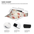 thumbnail image 3 of Kdxio Cartoon Flat Mushrooms Print Sun Visor Hat Golf Visor Adjustable Velcro Outdoor Sports Cap For Men Women, 3 of 7