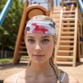 thumbnail image 6 of Unique Bargains 1 Pc Camouflage Print Headband for Yoga Blue Black White, 6 of 6