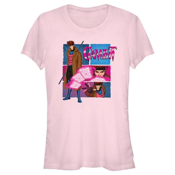 Junior's Marvel: X-Men '97 Gambit Poses Portrait Graphic T-Shirt