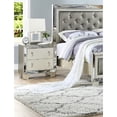 thumbnail image 2 of Silver Mirrored 2 Drawers Nightstand - Build For Bedroom Option Piece Storage Contemporary With & Design Strong Versatile, 2 of 3