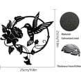 thumbnail image 3 of Metal Bird Silhouette, Metal Wall Decor, Metal Sculpture, Round Wall Decor Wall Hanging for Home Office Living Room Hotel Decoration, 3 of 5