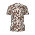 thumbnail image 5 of Wukai Dark Enchanted Flowers And Birds Print Men's Short-Sleeved Mesh T-Shirt,Quick-Dry Short Sleeve Workout T-Shirt-6X-Large, 5 of 8