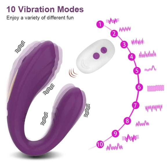 TLUDA Wearable Panty Vibrator for Women Remote Control Wireless G Spot Stimulator Female Sex Toys Purple