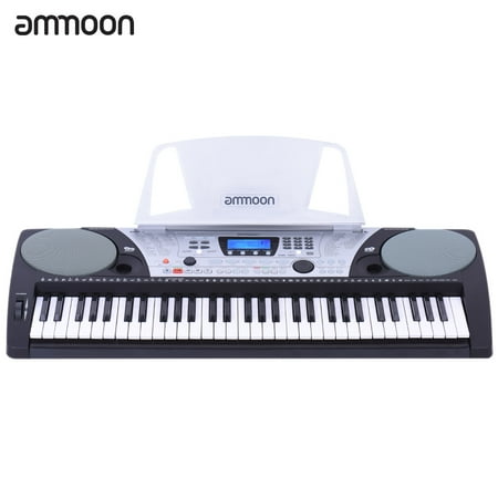 ammoon SNK-1600 61 Keys Multifunctional Electronic Keyboard Electric Organ LCD Display