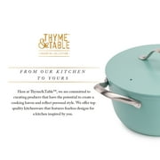 Thyme & Table Acadia 12-Piece Non-Stick Cookware Set, Pots and Pans Set, Blue