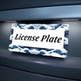 thumbnail image 5 of Ocean Waves License Plate Prame Aluminum Rust-Proof Auto Parts License Plate Decorative Screws Fit Standard 2 Holes 1 U.S. License Plate, 12.2x 6.3 Inch, 5 of 7