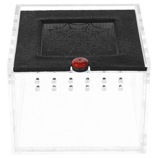 FENGGUIQU 1Pc Acrylic Case for Reptile Breeding with Ventilation and Clear Viewing