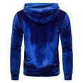 thumbnail image 3 of Sudadera con capucha de terciopelo para hombre, sudadera con bolsillo, informal, para uso diario, para vacaciones, ropa deportiva Pompotops  oipoqjl17597, 3 of 4