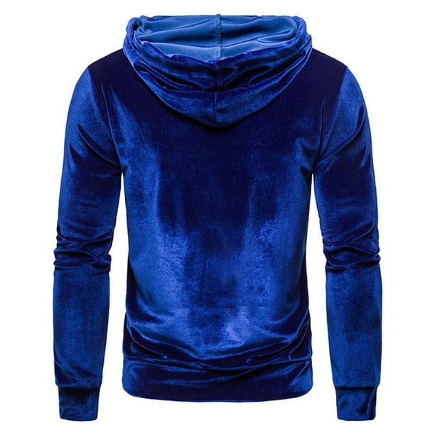 Sudadera con capucha de terciopelo para hombre sudadera con bolsillo informal para uso diario para vacaciones ropa deportiva Pompotops oipoqjl17597 Walmart en linea