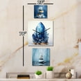 thumbnail image 3 of Designart "Peaceful Blue Stone Simplicity" Spiritual Stone Oversized Wall Clock - Set Of 3 - Extra large Clock For Office Décor - Large Traditional Wall Clock, 3 of 6