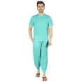 thumbnail image 1 of Inkmeso SolidPajama Set For Mens Short Sleeve Sleepwear Round NeckNightwearPj Set, 1 of 6