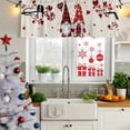 thumbnail image 5 of Valentine's Day Curtain Valances for Windows, Kitchen Valance Window Treatments Panel 2 Pack, Red Gnomes Love Balloon Birds Trees Rod Pocket Short Curtains for Bathroom Bedroom 60 x 18 Inch, 5 of 8