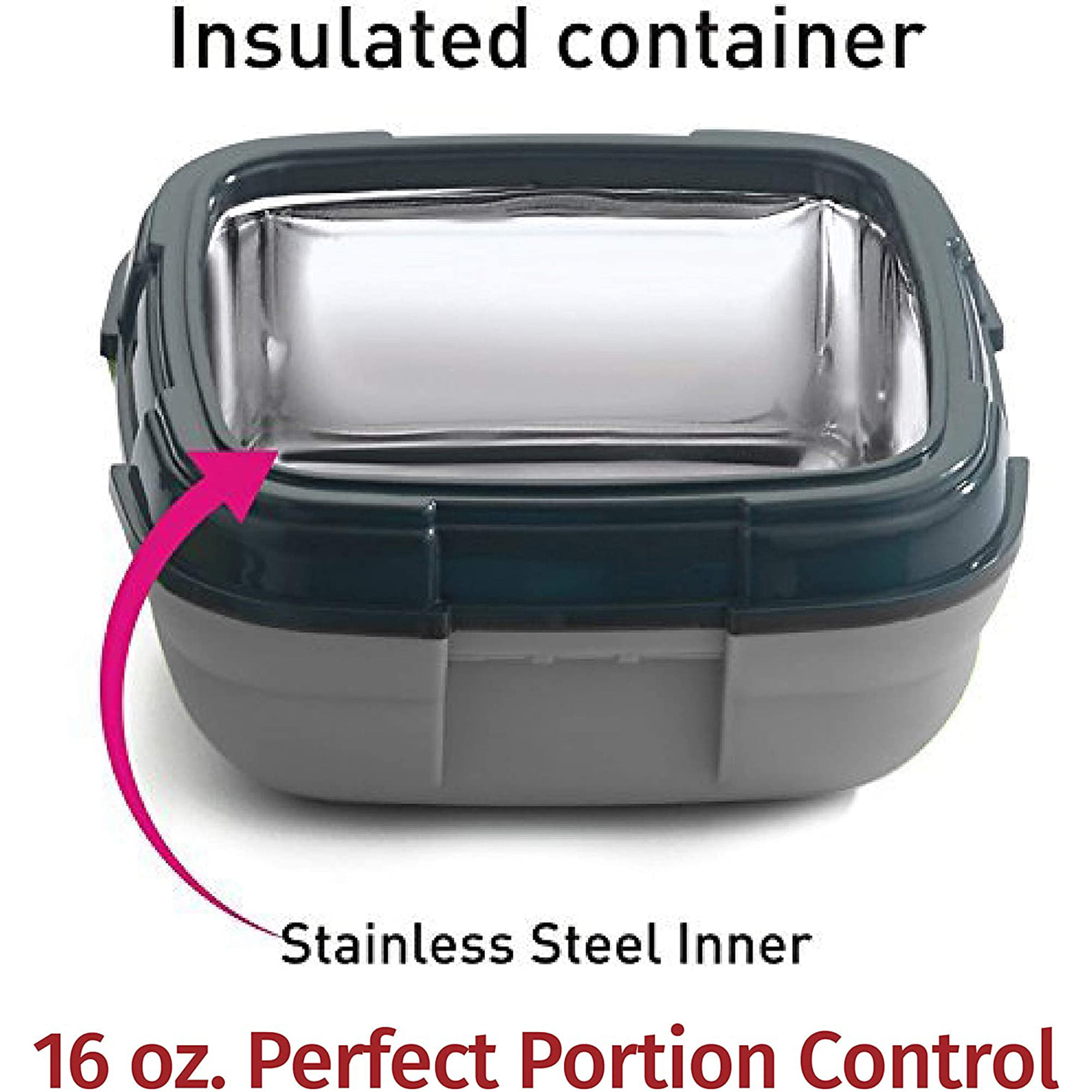 Pinnacle PentaGo Thermoware Insulated Tiffin Box, Adjustable