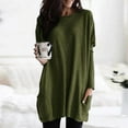 thumbnail image 2 of gakvbuo Fall Long Sweatshirt For Womens With Pockets Lightweight Pullover Shirts Long Sleeve Dressy Tunic Tops To Wear With Leggings, 2 of 6