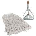 thumbnail image 7 of Genuine Joe Wood Handle Complete Wet Mop 60" x 0.94" Cotton Head Wood Handle - Lightweight - 1 Each, 7 of 7
