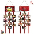 thumbnail image 1 of Portatarjetas navideño de fieltro para colgar en la pared, portafotos con 40 clips, marco de fotos, decoración de collage, tarjetas navideñas, papel fotográfico, manualidades., 1 of 7