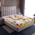 thumbnail image 4 of Erosebridal Happy Easter Bed Sheets Set Queen Size for Girls,Rabbit Eggs Flower Bed Sheets Queen,Animal Bedroom Decor,Reversible,Ultra Soft,4 Pieces, 4 of 7