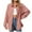 Pink, variant on tarylea Women's Trendy Tops Turn down Collar Button down Shirts Ribbed Solid Color Tops Loose Business Tops Casual Wear