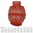 thumbnail image 2 of Red Bandana Pattern Men's Women New Sweatshirt Hoodie Men's Plus Size Sweatshirt Hooded Sweatshirt 3d Printed Street Men's Cloth, 2 of 6