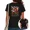 C-Black, variant on UNISHE Women's It's Only A Matter Of Time Print T-Shirt Hourglass Graphic Religious Top for Daily Outfit Black, M