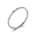 thumbnail image 2 of 1.2mm Ultra-fine Tail Band Womens Stainless Steel Wedding Engagement Ring Sz 4-9, 2 of 4