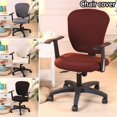 thumbnail image 4 of UHUSE Elastic Swivel Computer Chair Cover Stretch Office Seat Cushion Protector Decor, 4 of 5