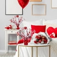 thumbnail image 5 of Valentine's Day Table Decoration Foam Heart Gleam Party Spray Foil Centerpieces for Home Office Events Metallic Foil Heart Potted Plant Ornament,Red, 5 of 9