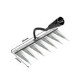 thumbnail image 3 of Mistaha Professional High Carbon Steel Hoe Rake for Soil Turning and Weeding - Industrial Grade Gardening Tool with 7 Tines, Durable and Multi-functional - Handle Not Included, 3 of 5