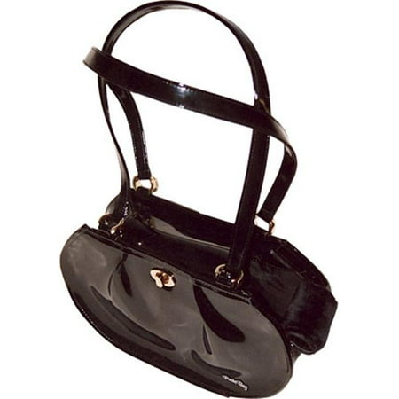 PuchiBag 04-M-CH Martini Chocolate Pet Bag Faux Chocolate Patent