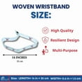 thumbnail image 5 of Woven Wristband – Flag Royal Canadian Air Force Ensign – Canadá – P1424 | Adjustable Fabric Bracelet, Travel Souvenir, Lightweight Everyday Accessory, 5 of 8