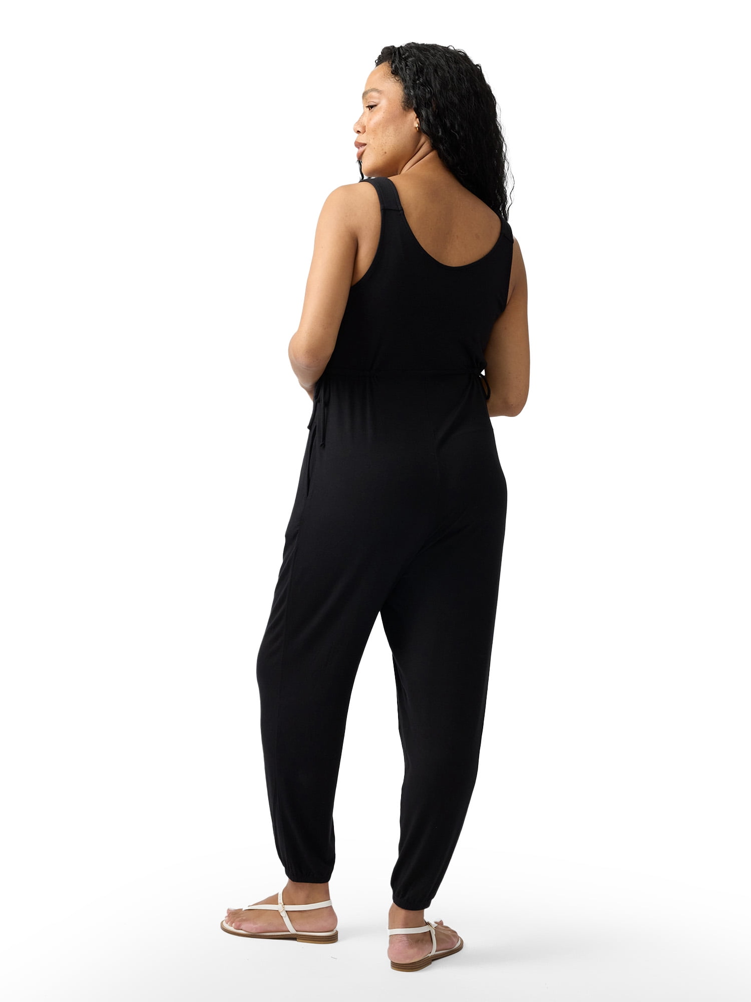 Ingrid & Isabel For Every Belly Women's Maternity Sleeveless Knit Leisure Jumpsuit, Sizes S-XXL