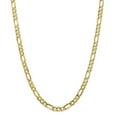 thumbnail image 1 of Solid 10k Yellow Gold 6mm Concave Figaro Chain Necklace 18" - with Secure Lobster Lock Clasp, 1 of 5