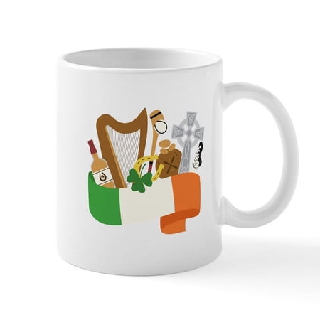 CafePress - Ireland Mugs - 11 oz Ceramic Mug - Novelty Coffee Tea Cup