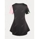 thumbnail image 3 of Camiseta con Estampado de Flores de Mariposa en Talla Extra Rosegal  Camisetas tallas grandes, 3 of 5