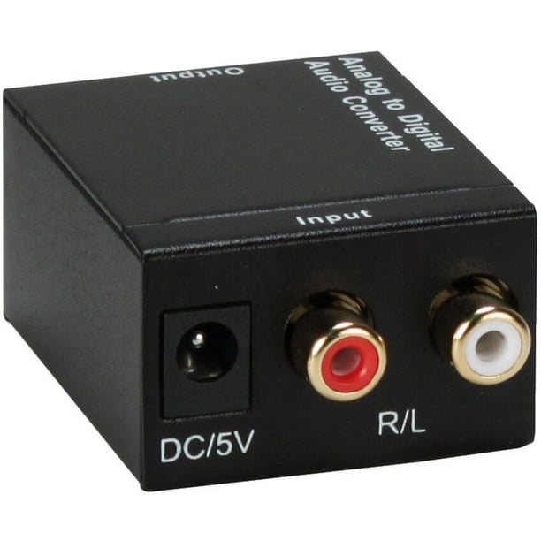 QVS RCASPDIF Stereo Analog to Digital S/PDIF Audio Converter Walmart