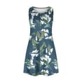 thumbnail image 4 of Edvintorg Summer Dresses for Women Fashion Floral Tshirt Sundress Casual Beach Dresses with Pockets Boho Tank Dress, 4 of 5