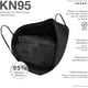 thumbnail image 2 of Best Trading 50 Cubrebocas Negros KN95, Mascarilla de Protección Certificada, Tapabocas Individual con 5 Capas de Protección contra Partículas, con Ajustador Nasal Oculto, Tecnología Ligera (Negro), 2 of 5