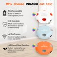 thumbnail image 6 of Gmdisc Interactive Cat Toys for Indoor Cats, Toys Moving Feathers for Pet Cat,USB Rechargeable Electronic Kitten Toys(White), 6 of 7