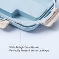 thumbnail image 3 of Lunch Box, 3 Compartment Sealed Bento Box and Cutlery Set Lunch Boxes for Kid Adult Work School, Suitable for Microwave and Dishwasher (Blue), 3 of 6