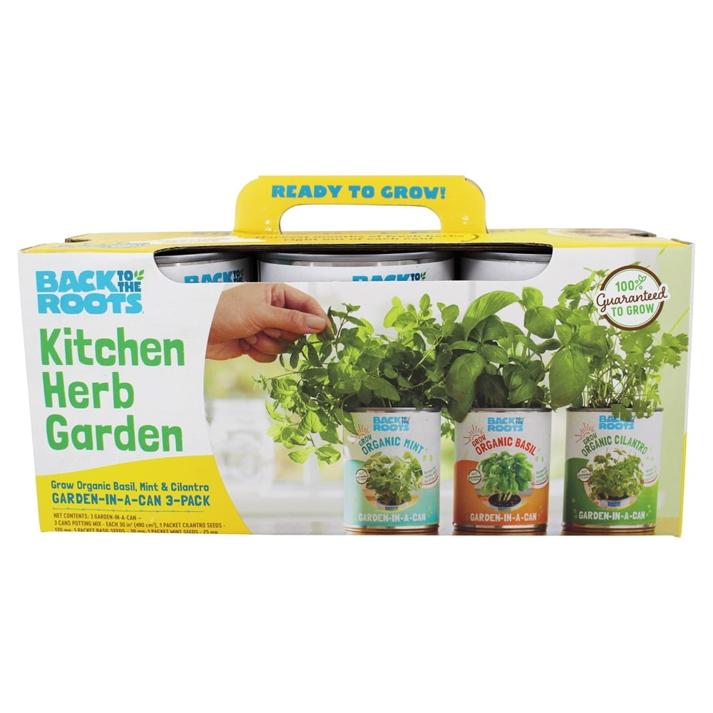 Back to the Roots - Kitchen Herb Garden In A Can - 3 Pack