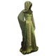 thumbnail image 2 of Vestido medieval de fantasía para mujer, disfraz con capucha y cordones, manga de trompeta de terciopelo renacentista, vestido gótico verde, traje de cosplay de Halloween, 2 of 5