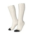 thumbnail image 2 of Fotbe Minimalist Crosshatch Dots print Women's Men's Novelty Crew Socks Cotton Socks Knee High Socks for Walking,Running,Nurses,Pregnancy, 2 of 8