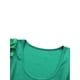 thumbnail image 5 of VISgogo Tops de punto para mujer, manga corta abullonada, cuello profundo, color sólido, fiesta en la calle, camisa envuelta de verano VISgogo moda, 5 of 9