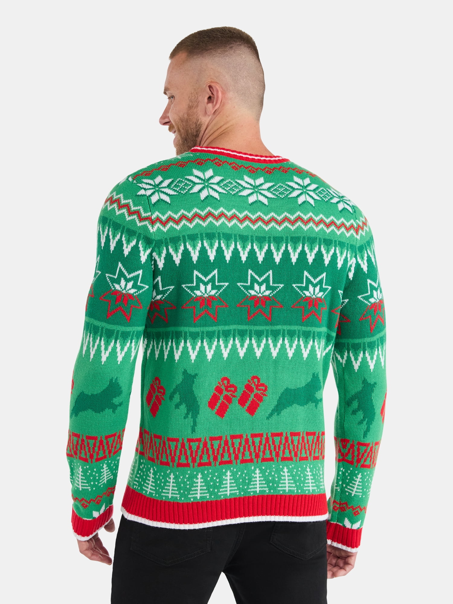 Men's Frenchie Dog Christmas Sweater from Holiday Time, Midweight, Sizes M-2XL