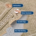 thumbnail image 6 of 6*9FT Washable Area Rug 6x9 Rug for Living Room Non Slip Soft Bedroom Rugs Solid Jute Color Printed Rug Low Pile Stain Resistant Carpet for Nursery Dining Room Playroom Classroom, Jute Gray, 6 of 9