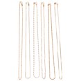 thumbnail image 1 of SHISUYAN 6pcs Plated Rope Chain with Lobster Clasps Stainless Steel Necklace Chain Cable Chain Necklace for Jewelry Making Craft ( Random Style ), 1 of 8