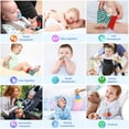 thumbnail image 2 of Wrist Rattles Foot Finder Rattle Sock Baby Toy, Hanging Rattle Toy, Hand Bracelet Rattle, Feet Leg Ankle Socks, Activity Rattle Present Gift for Newborn Infant Babies Boy Girl (12 pcs-A), 2 of 11
