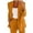 Orange, variant on Womens Two Piece Sets Lapels Pants Suits Dressy Business Casual Outfits Long Sleeve Button Blazer LooseTrouser Jacket Suit Grey,S