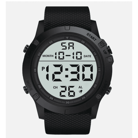 Waterproof Digital Sports Watch for Men – Military Style Tactical LED Backlight Wristwatch
