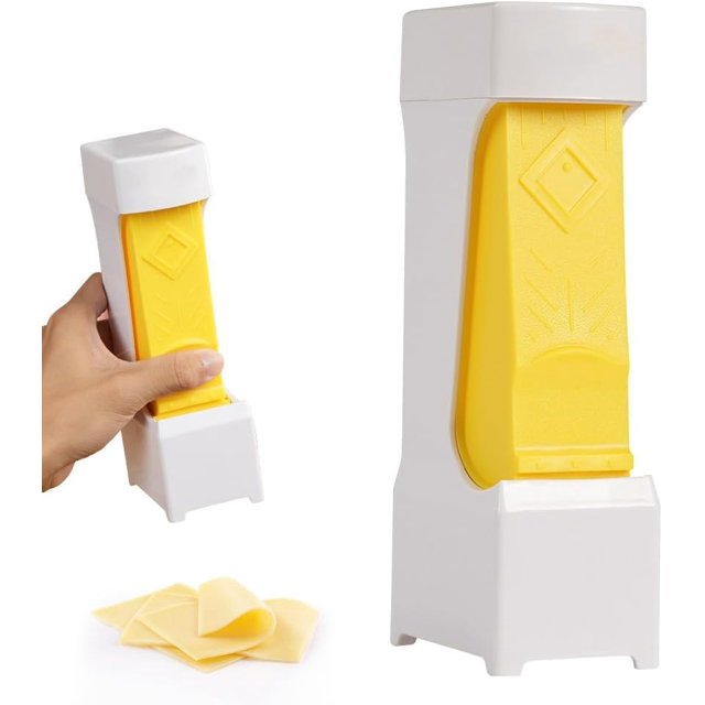 One-Click Butter Cutter with Stainless Steel Blade - Portable Stick Slicer for Cheese, Bread, Cakes & Cookies (1)
